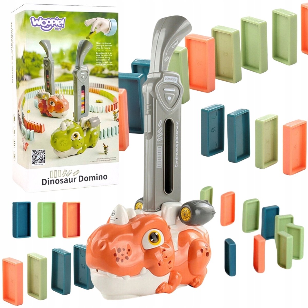 Interactieve Dino Trein Domino Legblokken Speelgoed
