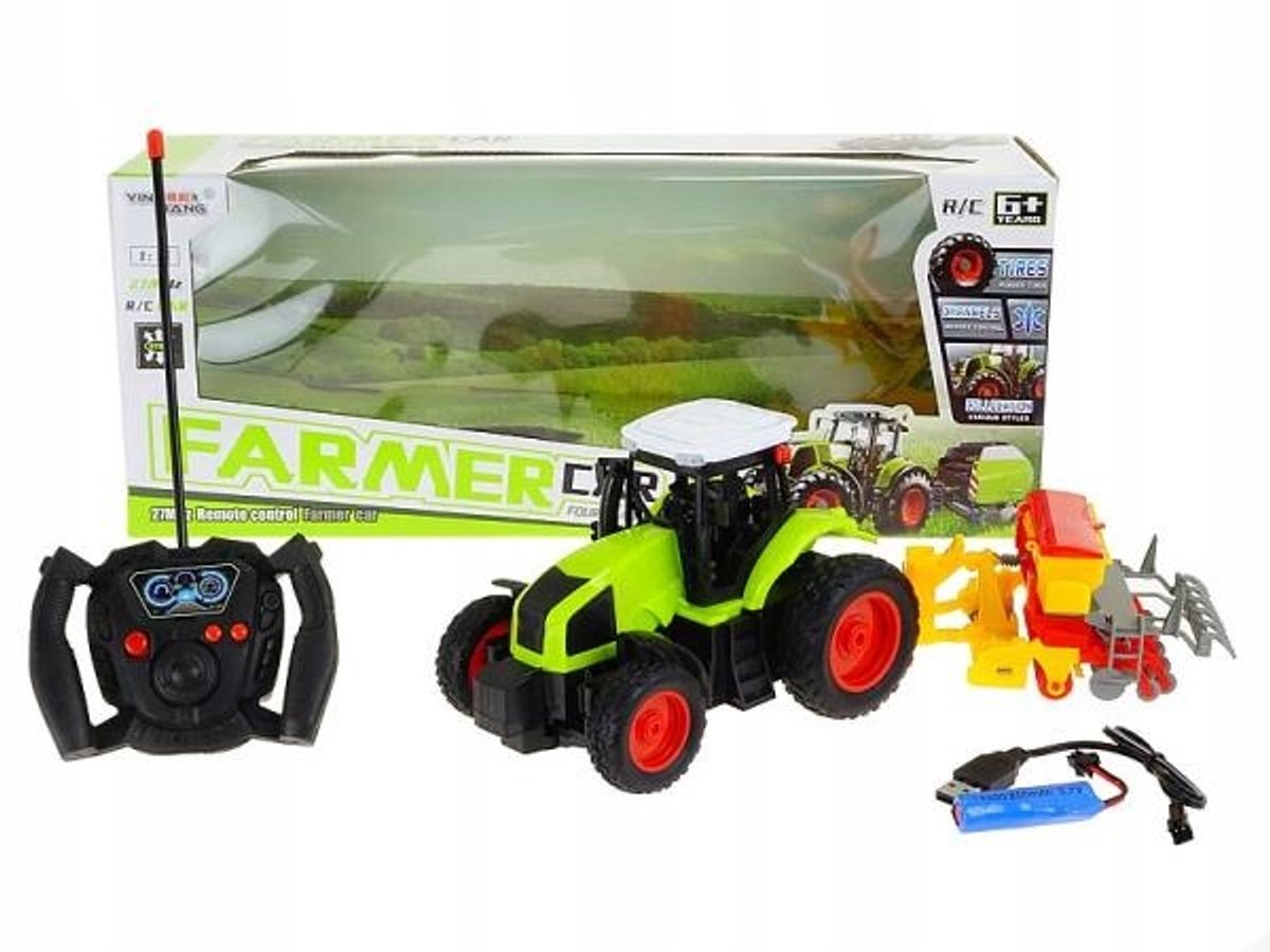 RC Landbouwtrekker met Machine - Schaal 1:16