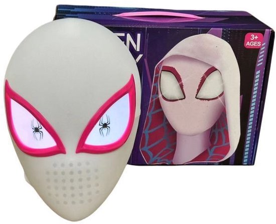 Spider-gwen masker met lichtgevende ogen (touch control) - Gwen stacy - Ghost-spider - Spidey