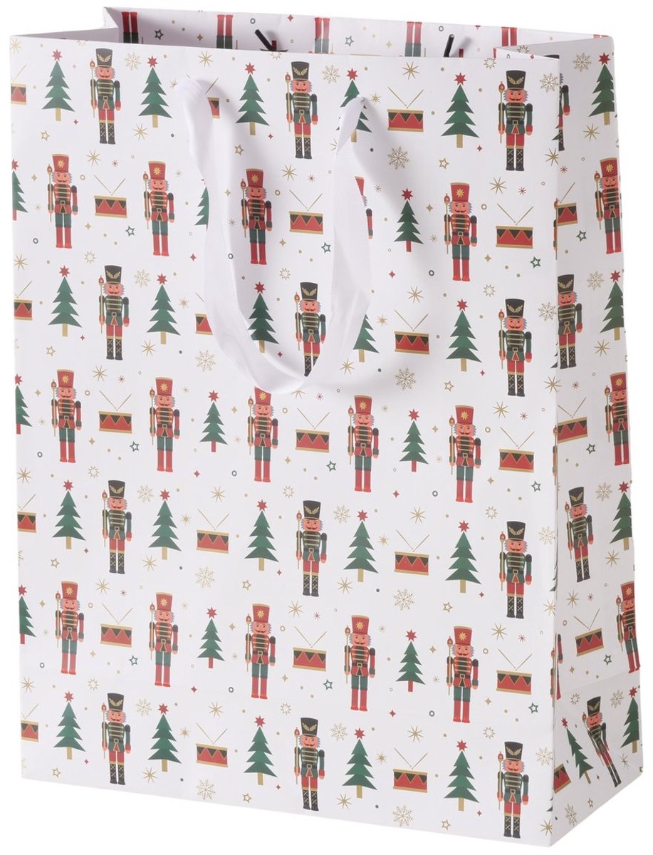 Geschenktas Kerst Notenkraker Papier