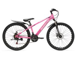 Generation M-760 Mountainbike 26 inch – Roze met spatborden