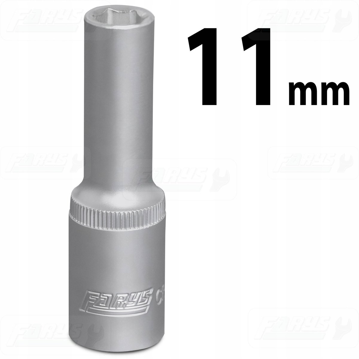 Lange 11 mm 1/2" zeshoekige kraan - CrV-staal FR1238