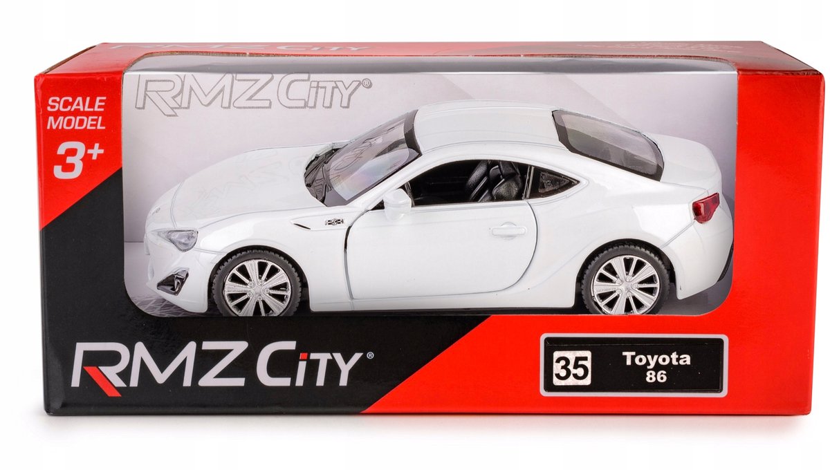 RMZ City Toyota 86 Wit - Metalen Modelauto 1:32