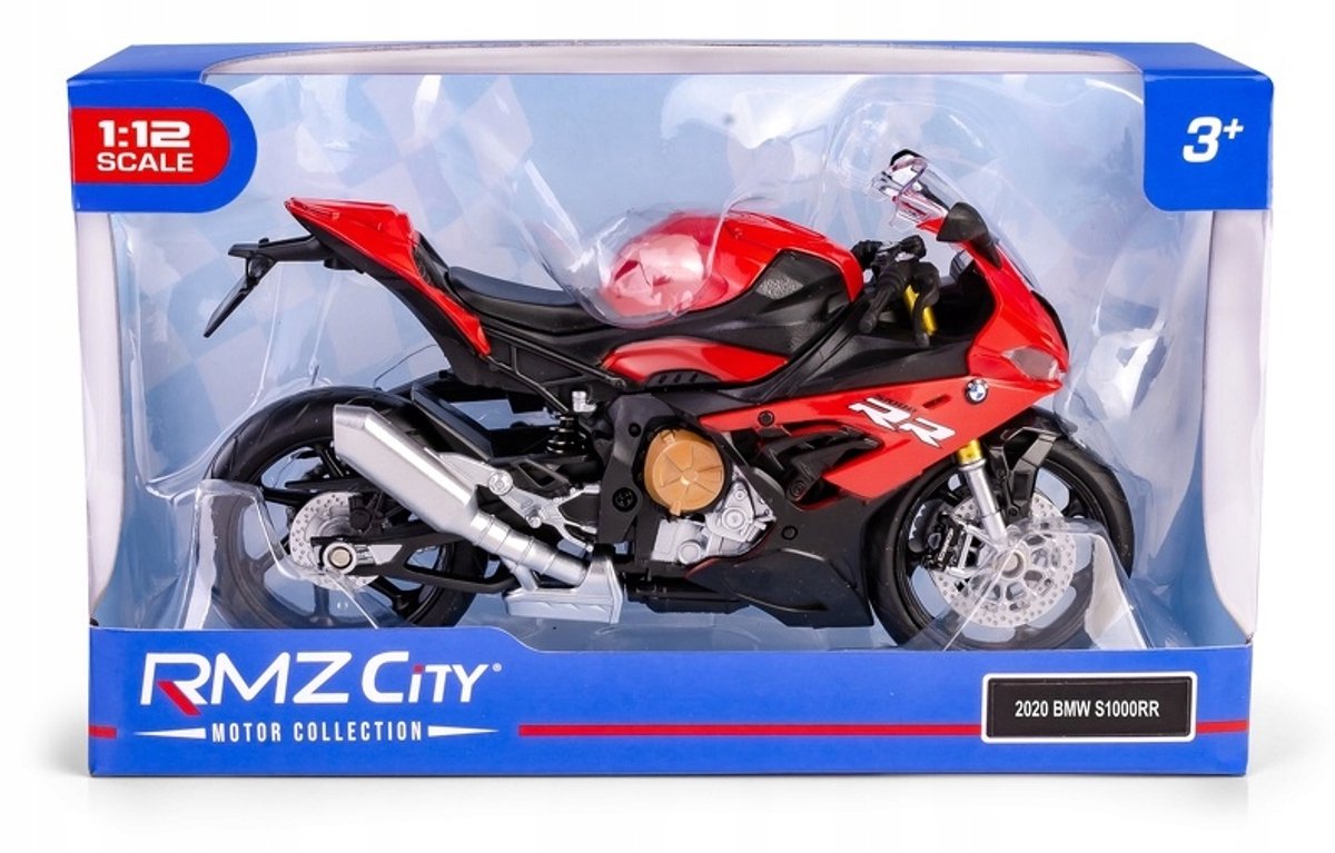 RMZ HOBBY 1:12 BMW S1000RR 2020 Motor Fiets Rood