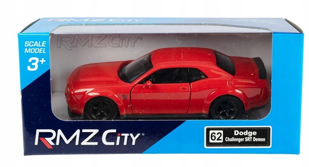 RMZ Dodge Challenger SRT Demon Rood Schaal 1:32 Metaal