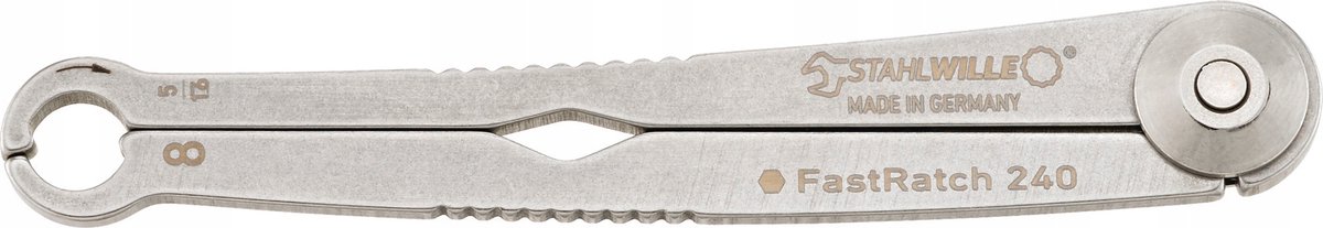 Stahlwille Ringsteeksleutel met Ratel 8mm x 5/16" FastRatch 240