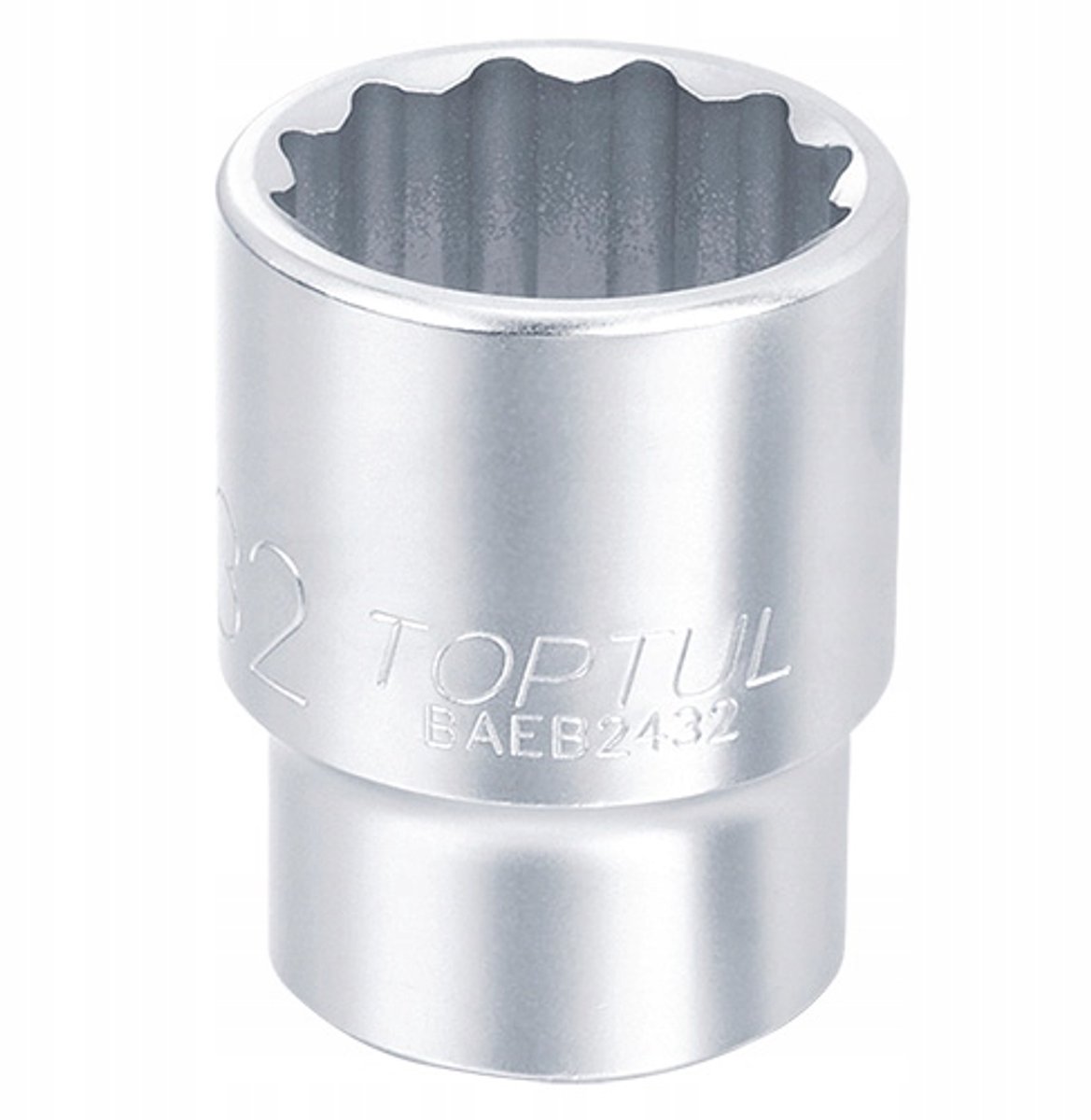 2x TOPTUL 12-kant Dop 3/4" 65 mm CR-V Doppenset