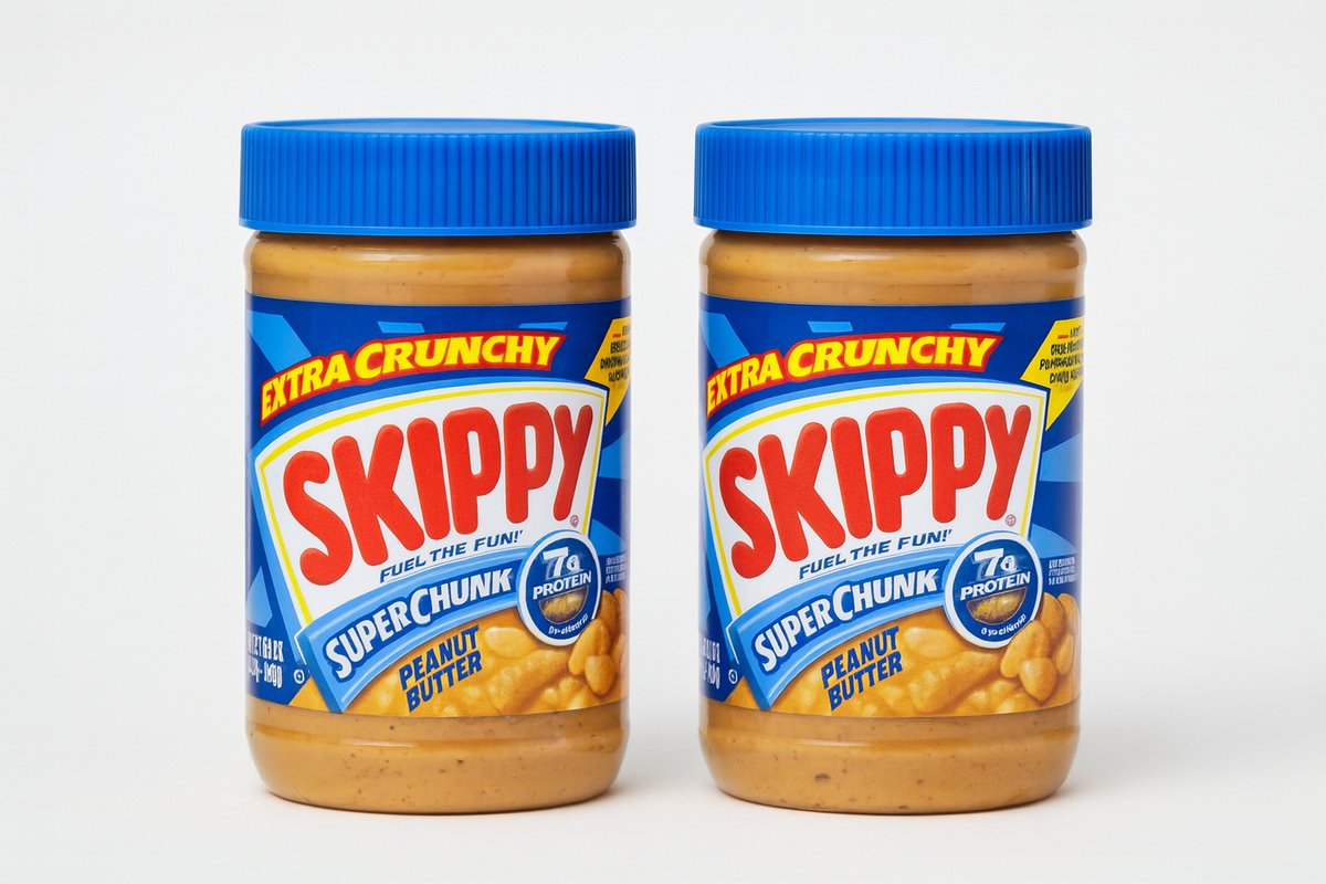 Skippy Pindakaas Extra Crunchy – 2 x 454g Voordeelverpakking | Super Chunk Peanut Butter