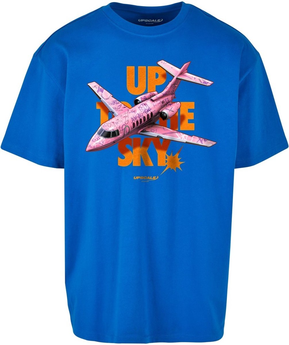 Mister Tee Up to the Sky Oversize Heren T-shirt S Blauw