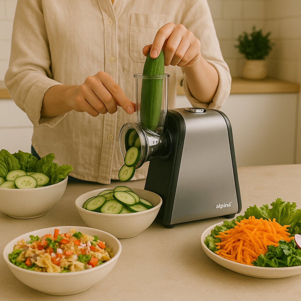 Jubilofex Elektrische groentehobbelaar, elektrische groentesnijder - Kleine keukenwerkers groente snijder | Roestvrijstalen keukenmachine mixer met draagbaar ontwerp voor knoflook fruitsalade thuis