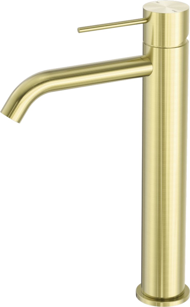 Owen & Finch Wastafelmengkraan 1-Gats Hoog Model Geborsteld Champagne Goud PVD