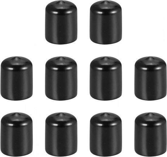 10 stuks 20 mm beschermers, rubberen eindkappen, afdekking schroeven