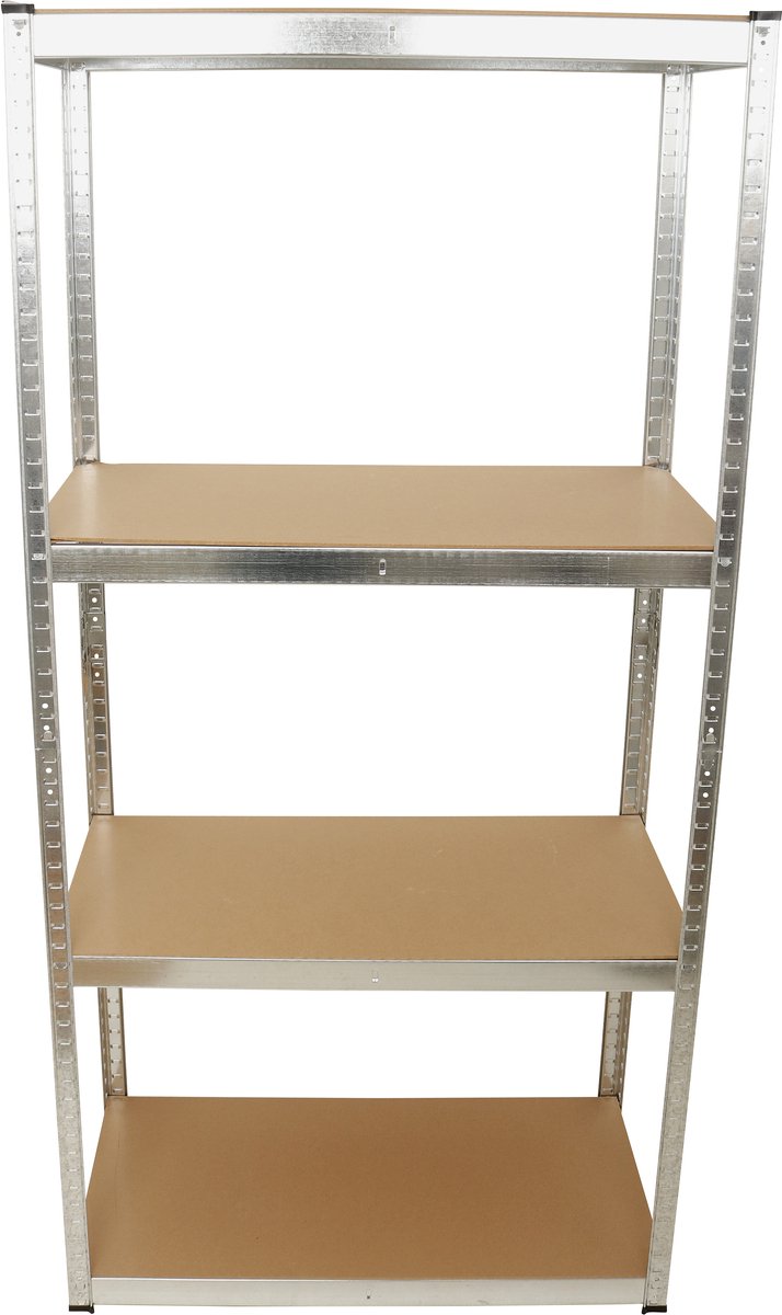 HOME It® Stalen Stellingkast, 4 Planken, max 700 kg, Gegalvaniseerd, 180x90x40cm