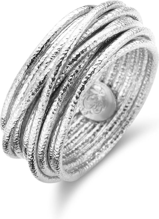 Casa Jewelry Ring Wikkel Satin 56 - Zilver