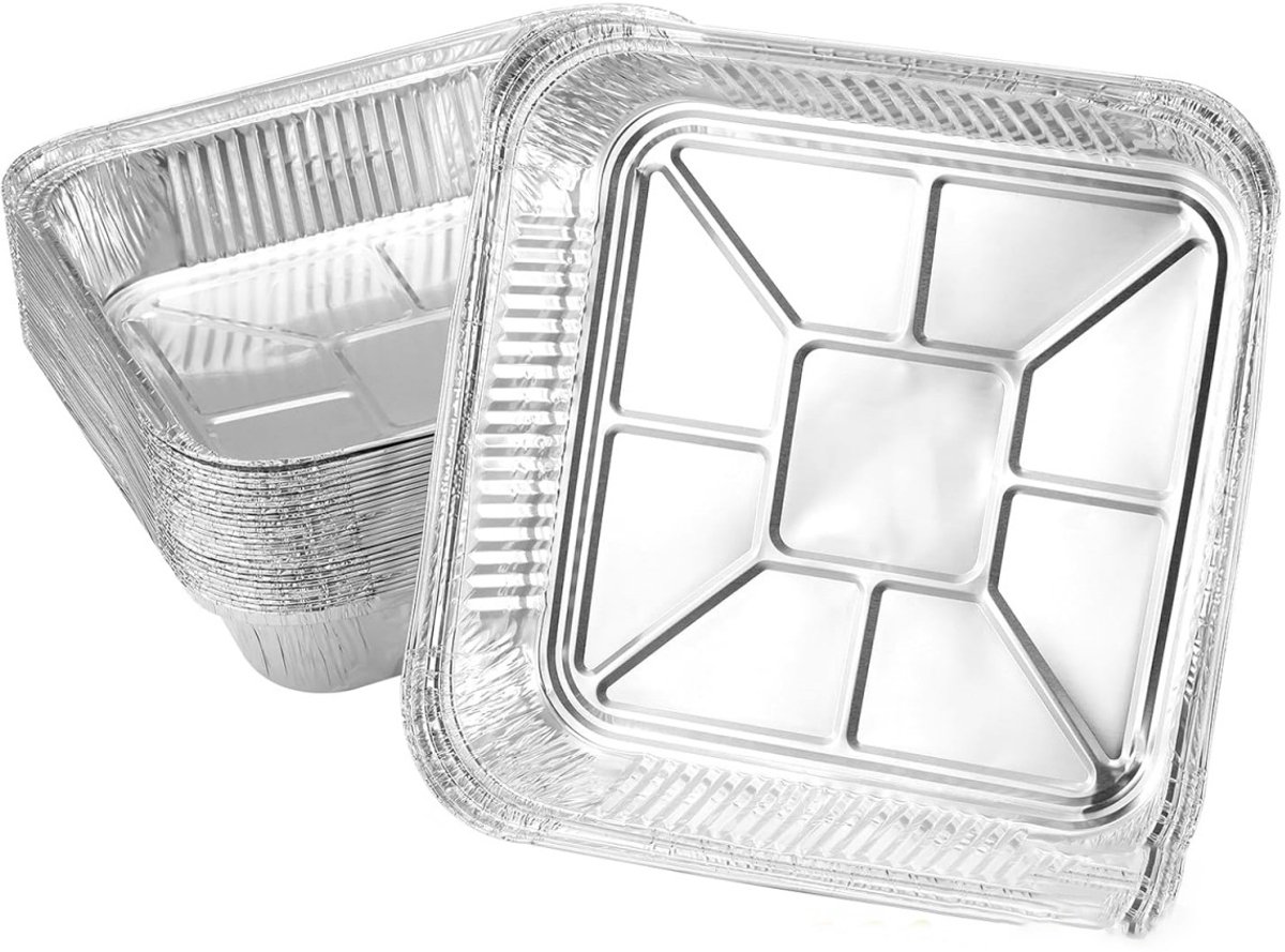 EXCITAT Verpakking van 30 - Grillplaten - Metaal van voedingskwaliteit - Duurzaam - Geschikt voor buiten, keuken, barbecue, groentesalade - Wegwerpbaar