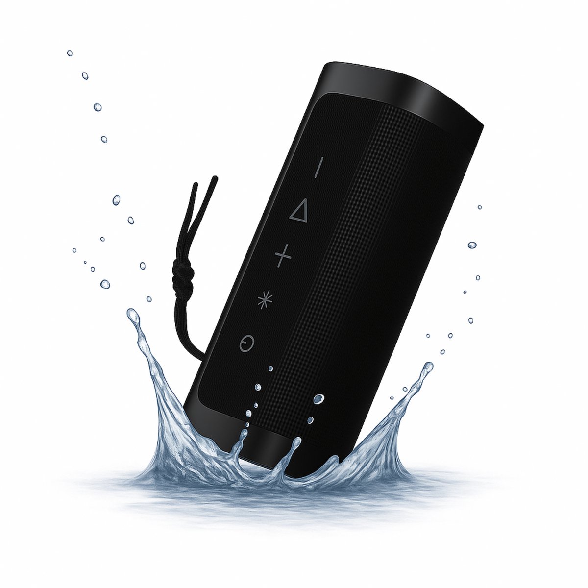 SyncGear Bluetooth Speaker met RGB Verlichting - 16 Watt Vermogen - Muziek Box - Draadloze Speaker Met TWS Ondersteuning & 5.3 Bluetooth - Kleur: Zwart