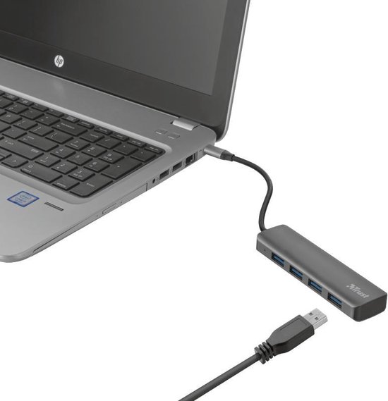 Trust Halyx - USB-C Hub - 4-Port USB 3.2 - 5 Gbps - Trust