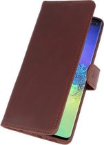 Rico Vitello Echt Leder Hoesje Samsung Galaxy S10 Plus - Mocca