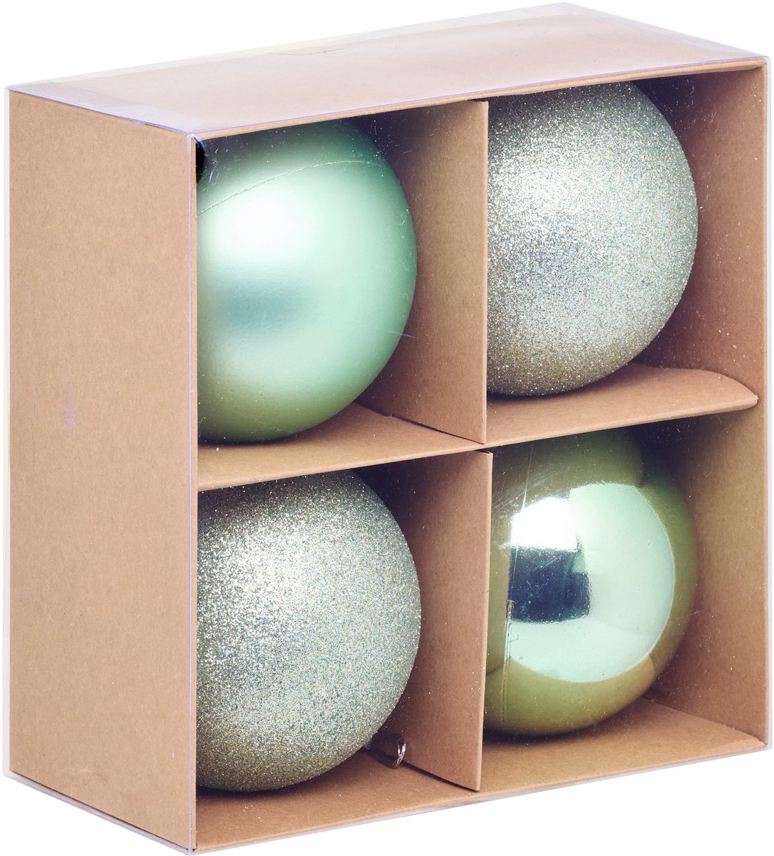 Set van kerstballen, Ø 10 cm, 4 stuks
