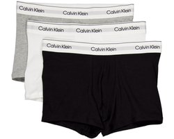 Calvin Klein 3-Pack Low Rise Trunks Heren - Zwart/Grijs/Wit - Maat L