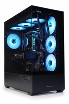AMD Ryzen 7 8700 High-End Game PC WATERKOELING - RTX 5070 - 32GB DDR5 RGB - 1TB SSD - MSI B840 Gaming Plus WIFI - WiFi 7|Bluetooth 5.4|LAN 2.5Gbps - Sharkoon AK6 RGB Black Aquarium Case