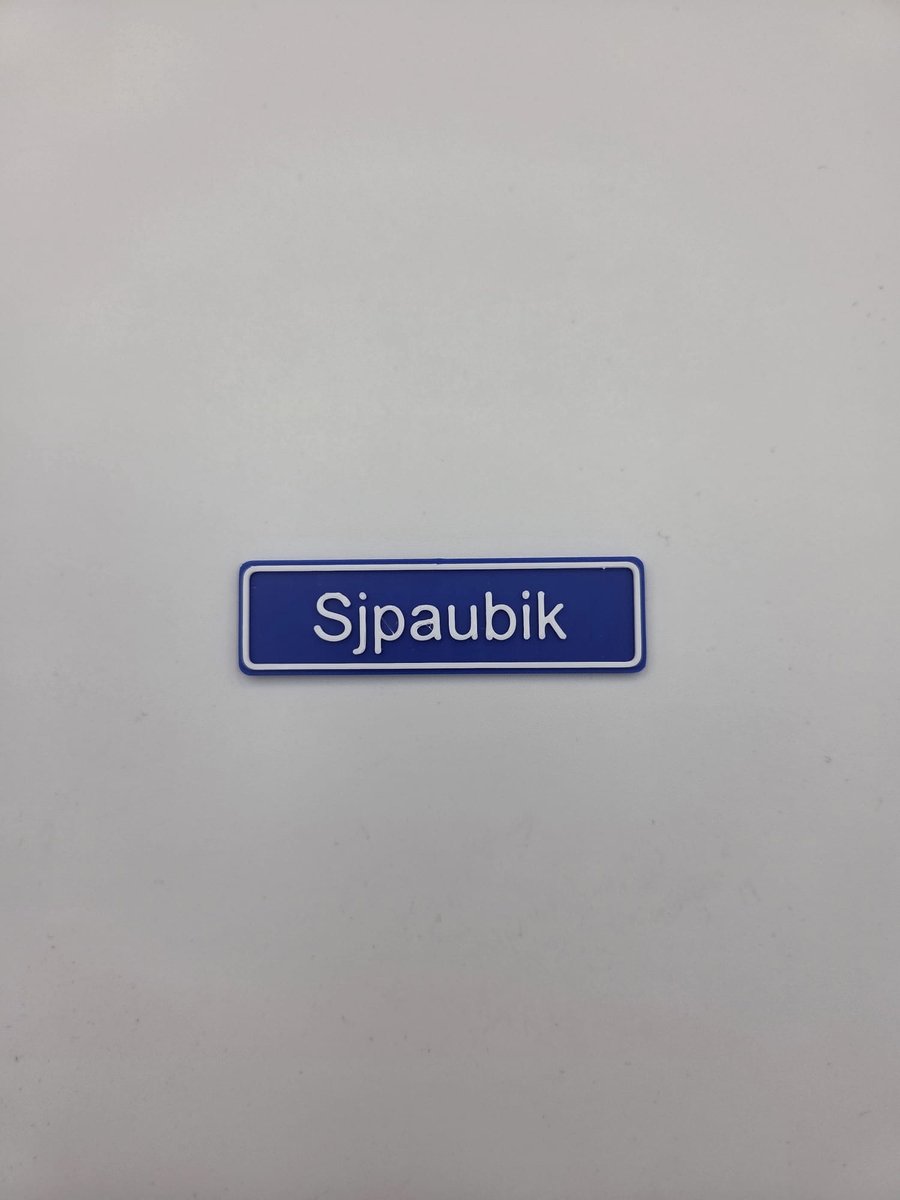 3D plaatsnaam speldje Sjpaubik