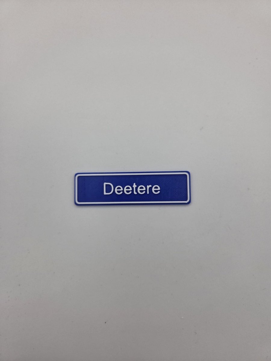 3D plaatsnaam speldje Deetere