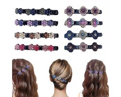 Hairpin - 8 Stuks - Haarspelden - Haarspeld - Haaraccessoire - Hairclip - Met Strass Stenen - Haarmode - Zomer - Prinsess Haar Accessoires - Haaraccessoires Meisjes - Voor Dames En Meisjes