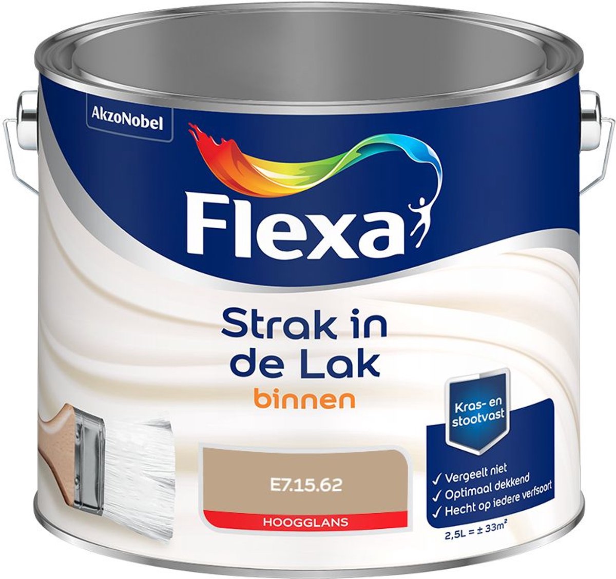 Flexa - Strak in de Lak Binnenlak Hoogglans - E7.15.62 - Mengverf - 2.5 L
