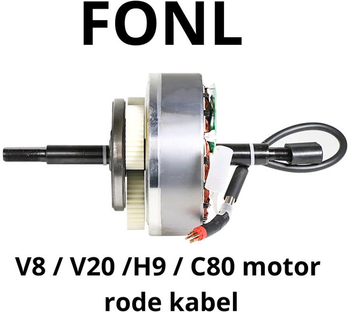 FONL Ouxi V8 Fatbike motor - rode kabel - voor optimale prestaties