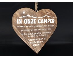 Tekst hart in onze camper