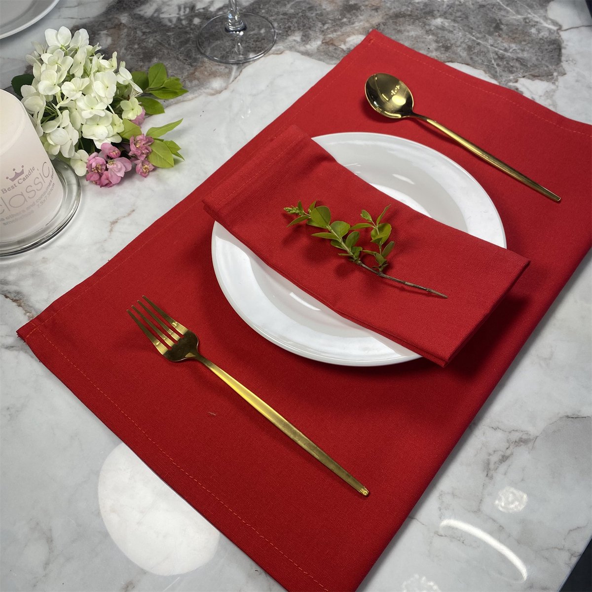 Duni Luxe Servetten Champagne 3-Laags 33x33cm
