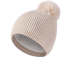 Gebreide muts - 25*21cm - omtrek 56-60cm - herfst- en wintermuts - geschikt voor herfst- en winteruitjes - warm en comfortabel - modieus en veelzijdig - geschikt als cadeau - huidvriendelijk en verzorgend - herfst- en winterbenodigdheden