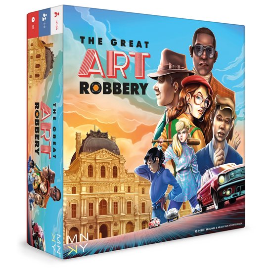MNKY Entertainment bordspel The Great Art Robbery strategisch spel.