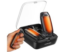 Jaxplore Handwarmers - Met Oplaadcase - 14000mAh - Oplaadbaar - Magnetisch - Herbruikbaar - USB-C - Zwart