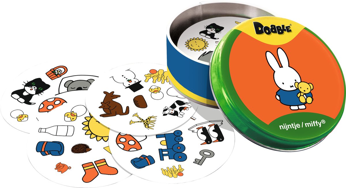 Dobble nijntje/miffy - Kaartspel - Zoekspel voor kinderen - Leerzaam en leuk — afbeelding 5