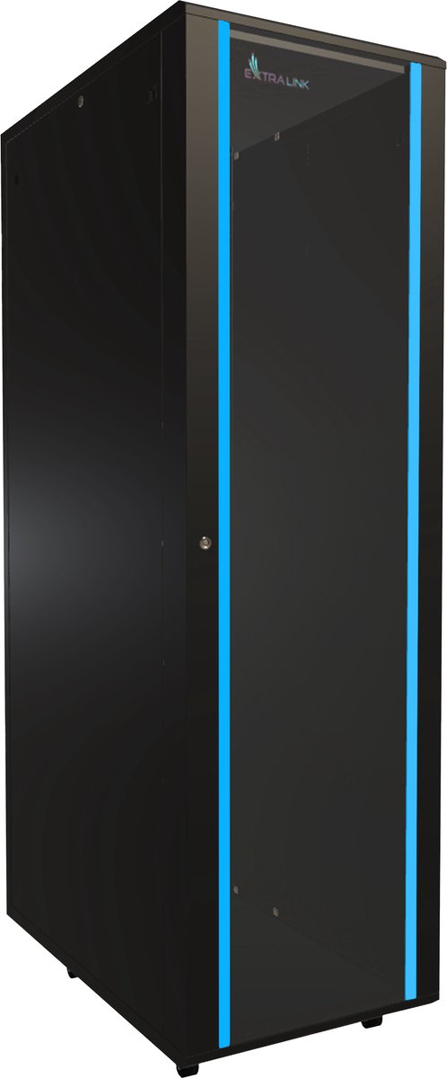 Extralink 42U 600x1000 Rackkast 19" Serverkast Staand Zwart Voor Datacenter & IT