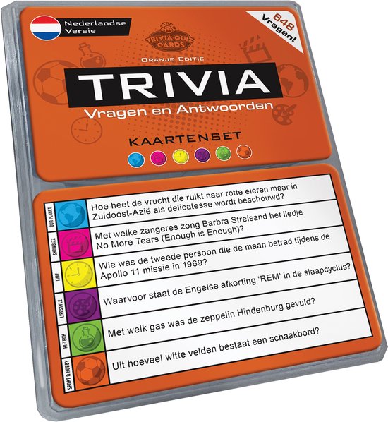 Triviant Vragen Aanvulset, Pubquiz, 648 Vraag en Antwoorden - Versie Oranje