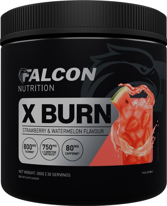 Falcon Nutrition - X Burn - Aardbei Watermeloen - 300g