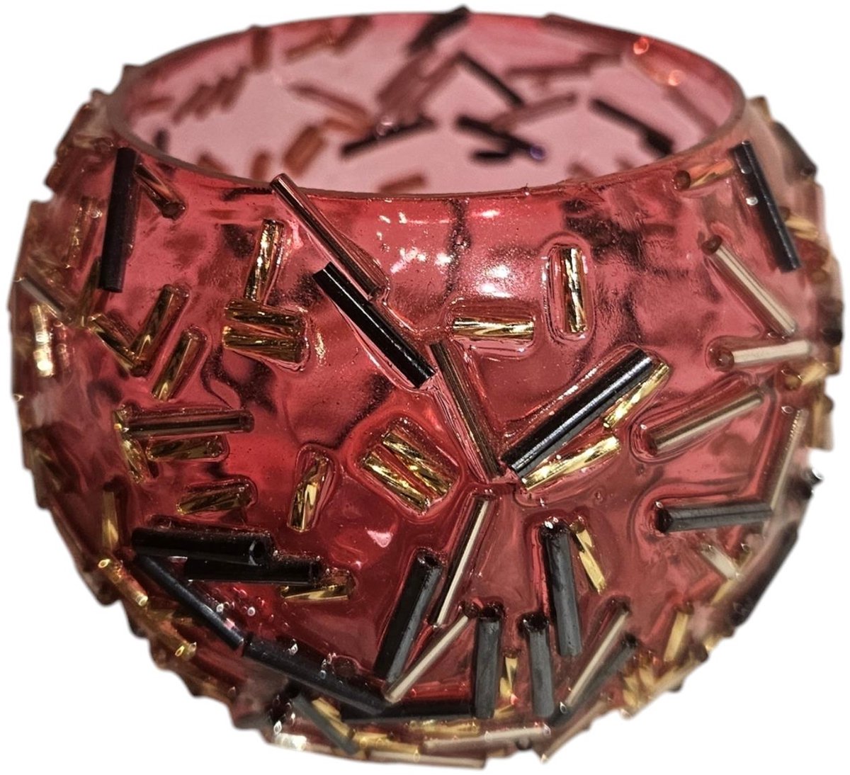 Glazen Theelichthouder 6,5x8,5x7cm