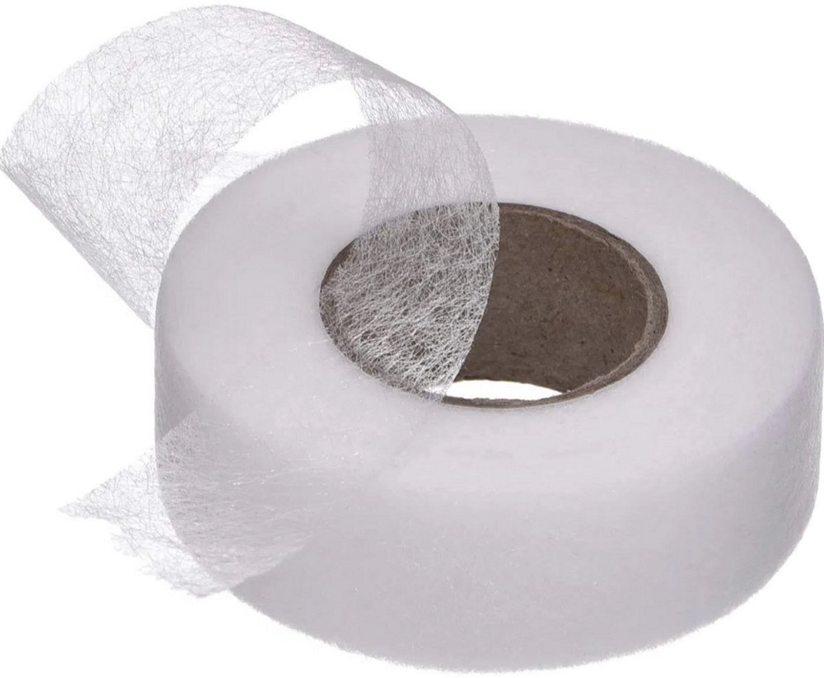 Zoomband om op te strijken, strijkband, 20 meter, breedte 20 mm, wasbestendig, naadband voor het splitsen van stoffen, broeken, gordijnen, kleding