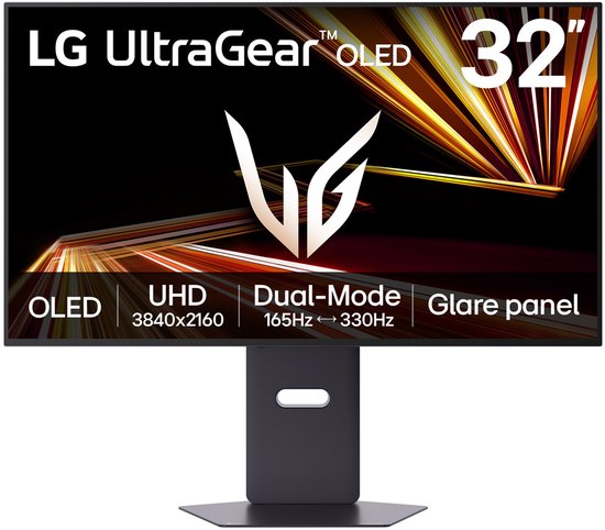 LG UltraGear 32GX850A-B - 4K OLED Gaming Monitor - Dual-Mode - 165hz-330hz - 32 inch