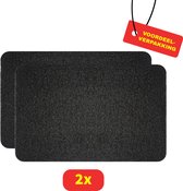 Hydro Wonder Antislip Badmat - Zwart - Anti Schimmel & Huidsvriendelijk - 2 stuks Voordeelverpakking