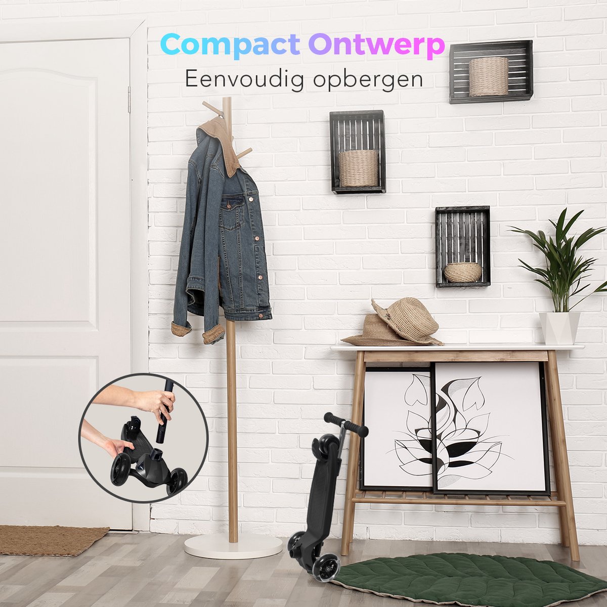 LifeGoods TurboRide Kinderstep - Step 5-8 Jaar - 3 Lichtgevende LED Wielen - Hoogte Verstelbaar - Jongens/Meisjes - Zwart — afbeelding 7
