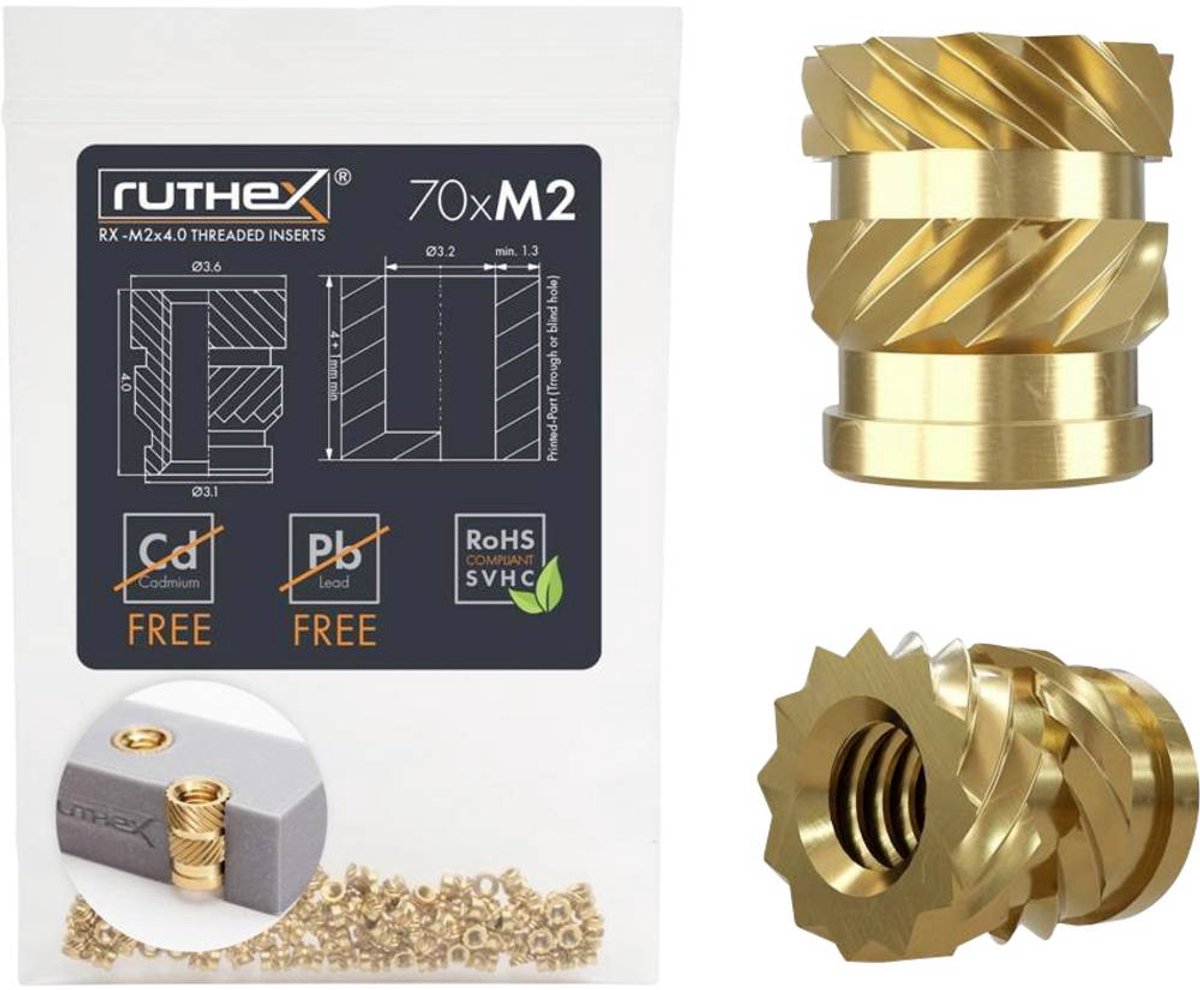 ruthex Schroefdraadinzet RX-M2x4 GE-M2x04-001