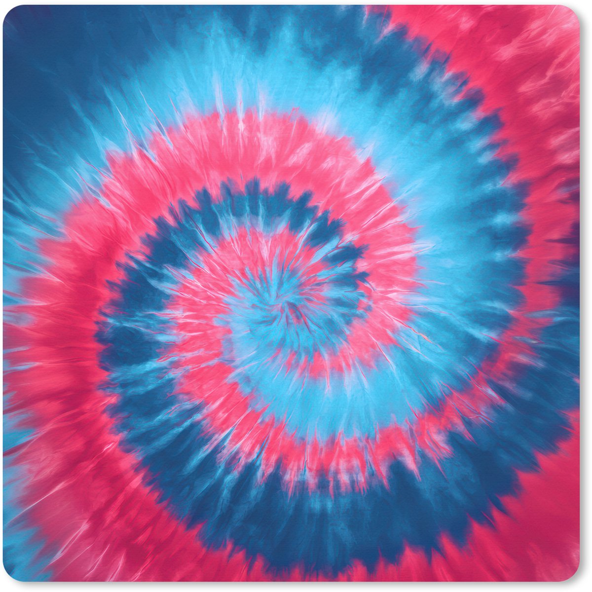 Muismat XXL 60x60 cm - Bureau onderlegger - Bureau mat Spiraal - Roze - Draaiend - Bureaumat - Gaming mousepad xl - Bureaulegger groot - Computer deskmat