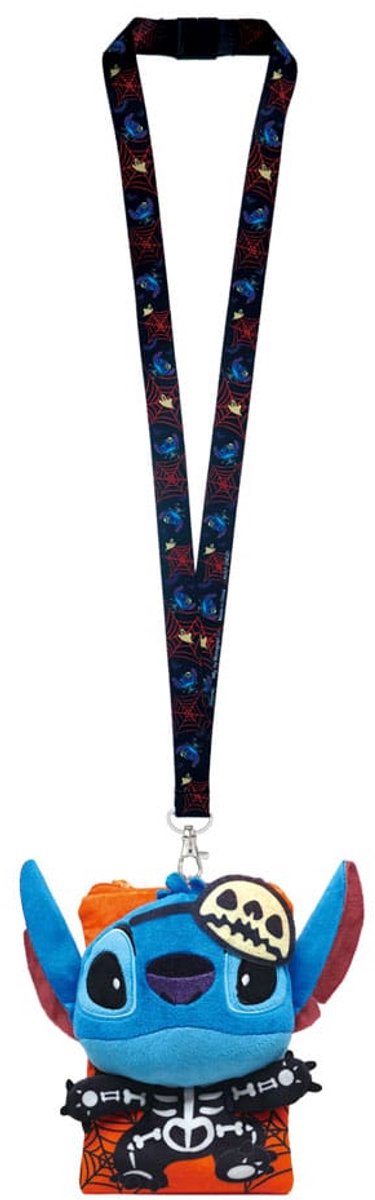 Monogram Int. Lilo & Stitch Lanyard Stitch Skeleton met Card Holder Keyrings