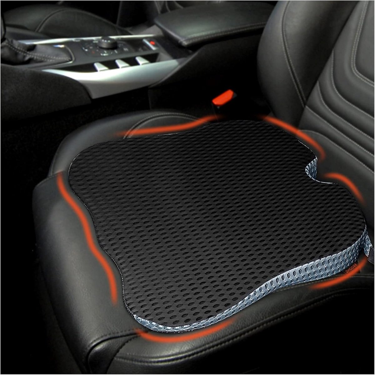 Ergonomisch Traagschuim Stoelkussen - Antislip en Wasbare Hoes - Ideaal Voor Bureaustoel, Rolstoel en Auto