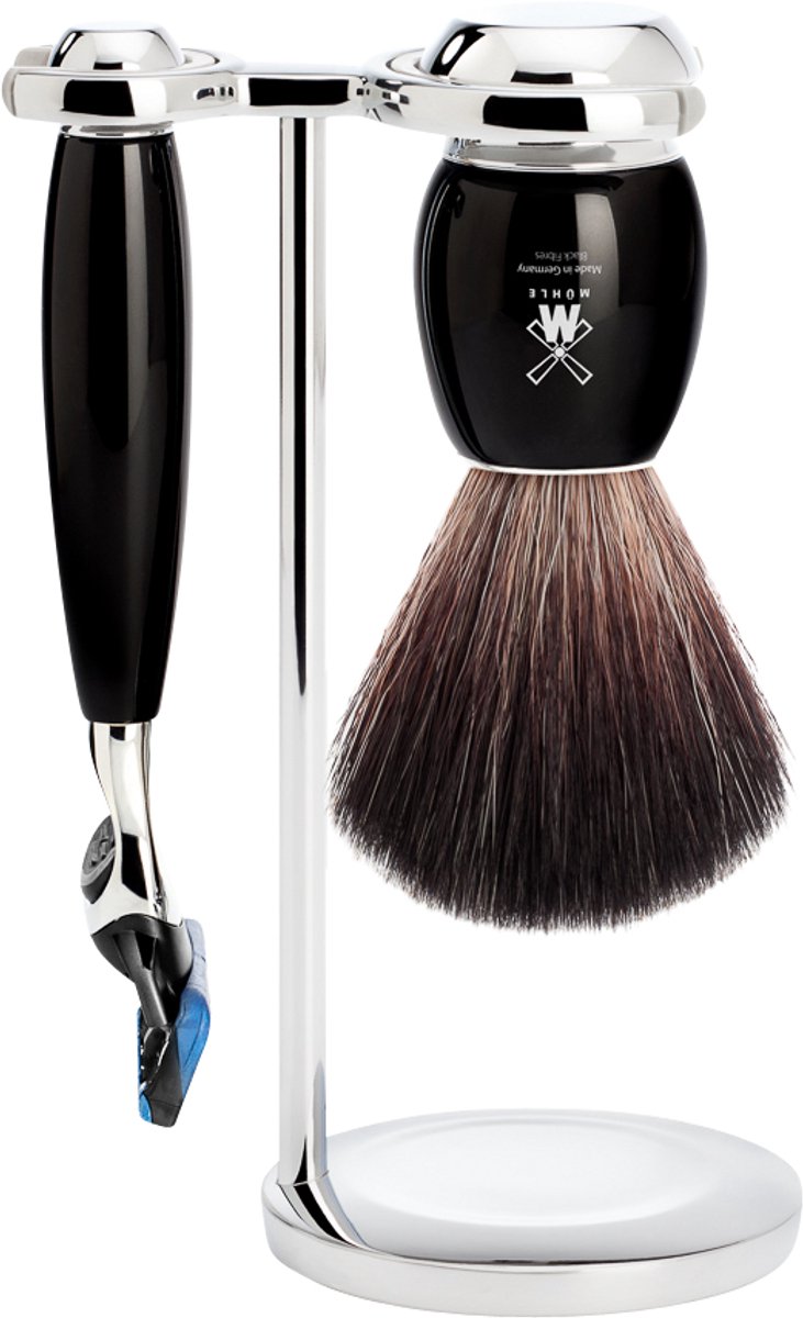 MÜHLE -Scheerset 3-delig -Vivo -Zwart -Fusion