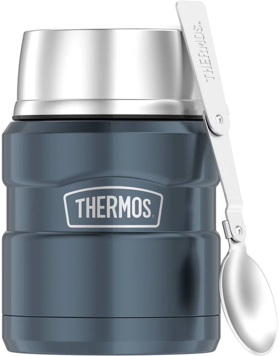 Thermos Stainless King Voedseldrager - Ice Grey Polished - 470ml